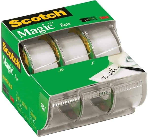 Scotch Brand Learning Resources MMM3105 Scotch Magic Tape 3/4 Inch X 300 Inches 3 ea, Translucent