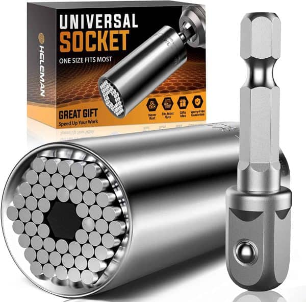 Super Universal Socket Tools - Socket Set with Power Drill Adapter(7-19 MM), Cool Stuff Gadgets